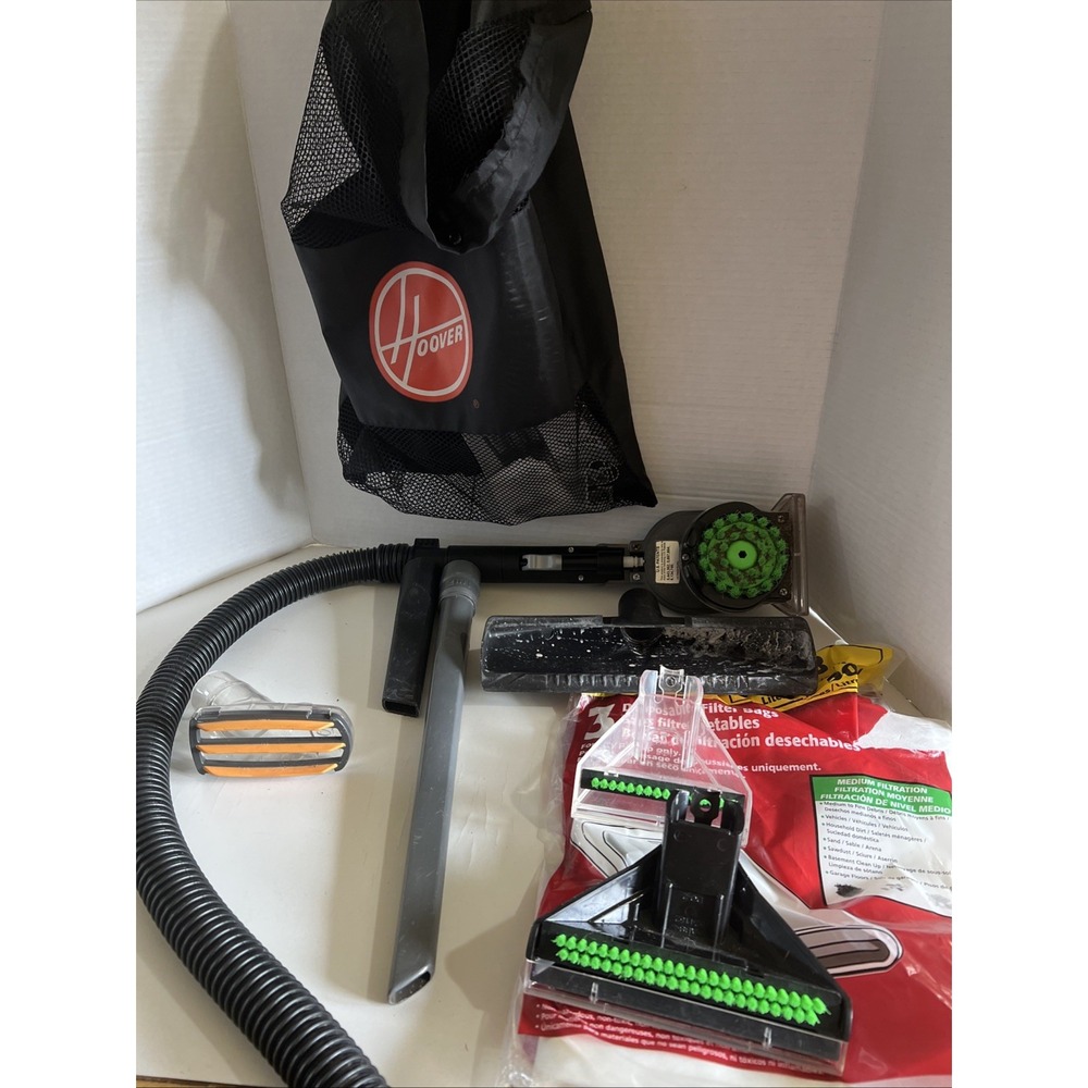 Hoover Steam Vac Hose Attachment  #F5810 Hose  Brushes And Attachments With Bag